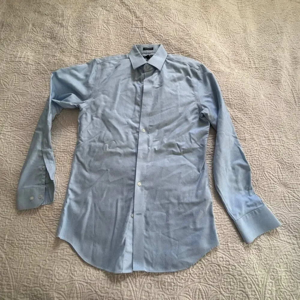 Banana Republic Grant Slim Fit Blue Button up Shirt Men's Small NWOT